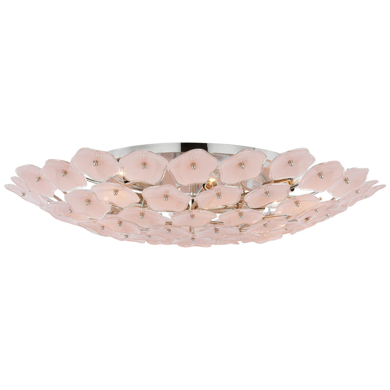 Visual Comfort Signature - KS 4068PN-BLS - LED Flush Mount - Leighton - Polished Nickel