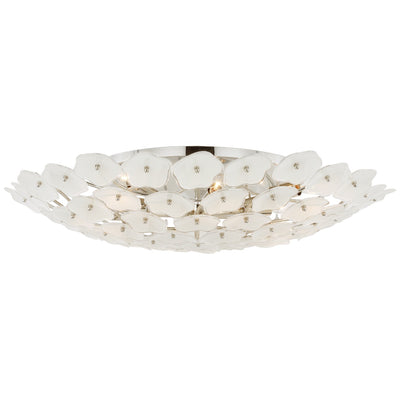 Visual Comfort Signature - KS 4068PN-CRE - LED Flush Mount - Leighton - Polished Nickel