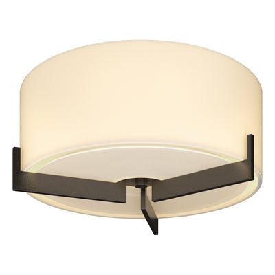 Hubbardton Forge - 126401-SKT-14-GG0218 - One Light Semi-Flush Mount - Axis - Oil Rubbed Bronze