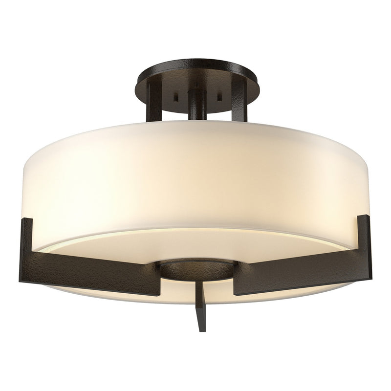 Hubbardton Forge - 126403-SKT-14-GG0216 - Three Light Semi Flush Mount - Axis - Oil Rubbed Bronze