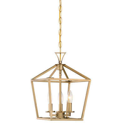 Savoy House - 3-420-3-322 - Three Light Pendant - Townsend - Warm Brass