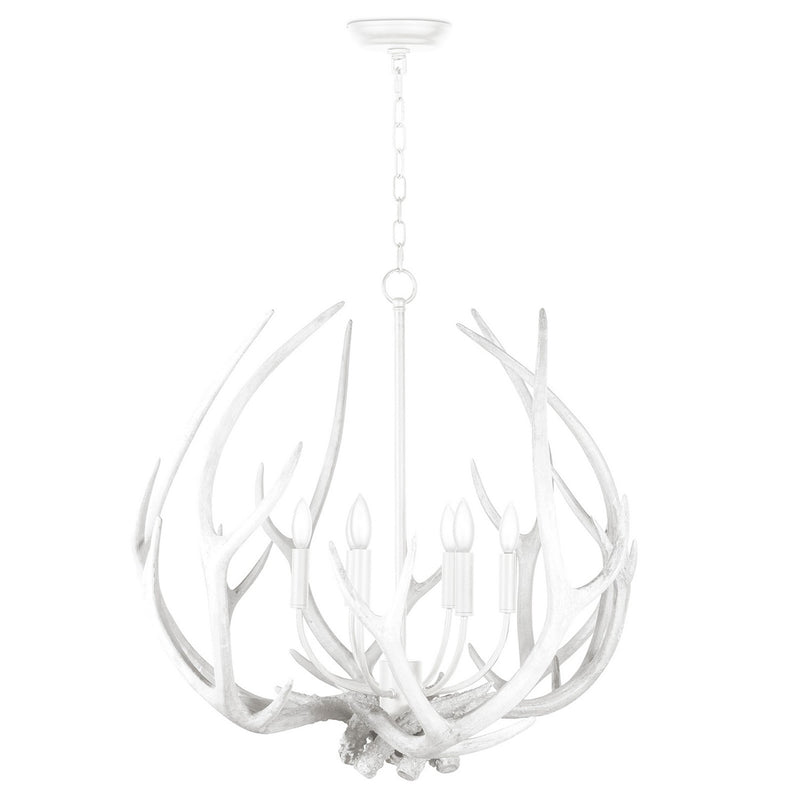 Regina Andrew - 16-1378WT - Six Light Chandelier - Waylon - White