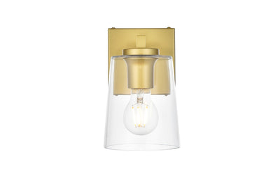 Elegant Lighting - LD7310W5BRA - One Light Bath Sconce - Kacey - Brass and Clear