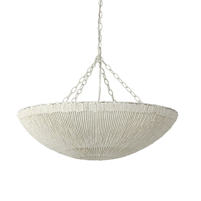 Palecek - 2132-79 - Three Light Chandelier - Cora - Cream