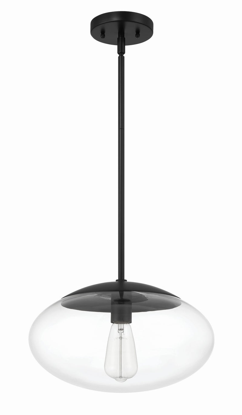 Craftmade - 56894-FB - One Light Pendant - Gaze - Flat Black