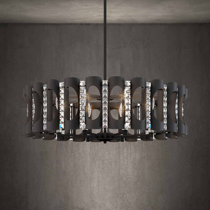 Schonbek - MR1008N-BK1O - Eight Light Pendant - Twilight - Black