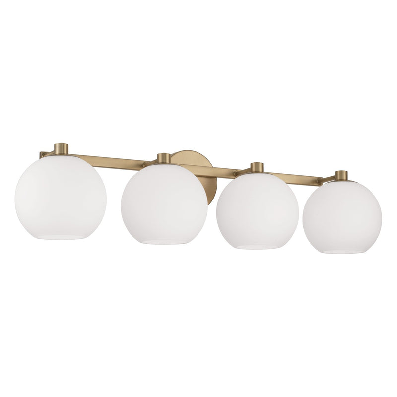 Capital Lighting - 152141AD-548 - Four Light Vanity - Ansley - Aged Brass