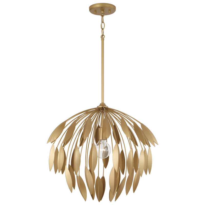 Capital Lighting - 351812GF - One Light Pendant - Margeaux - Buffed Gold