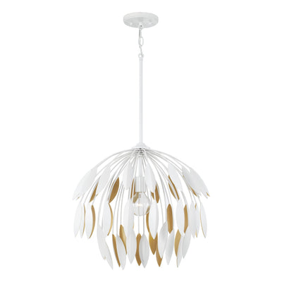 Capital Lighting - 351812WE - One Light Pendant - Margeaux - Matte White