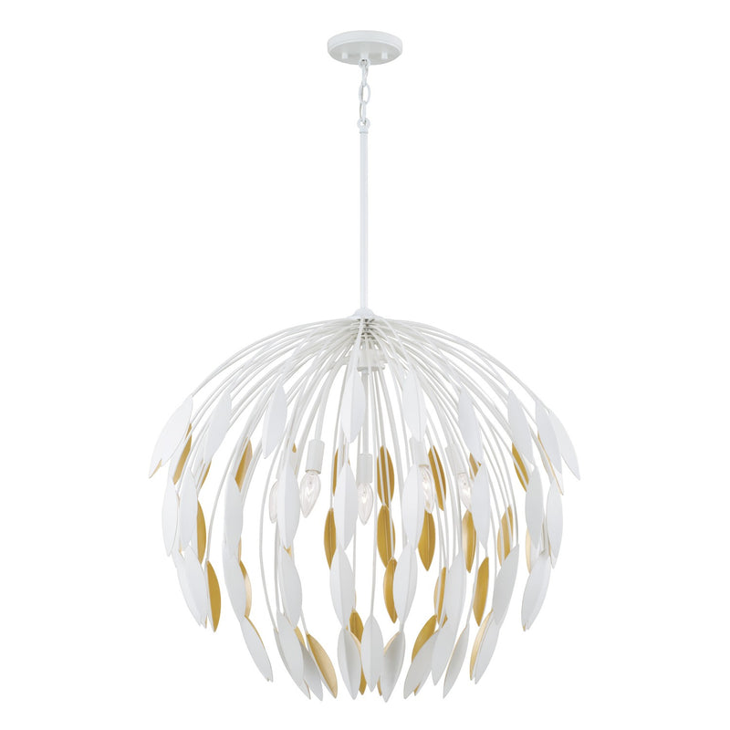 Capital Lighting - 351851WE - Five Light Pendant - Margeaux - Matte White