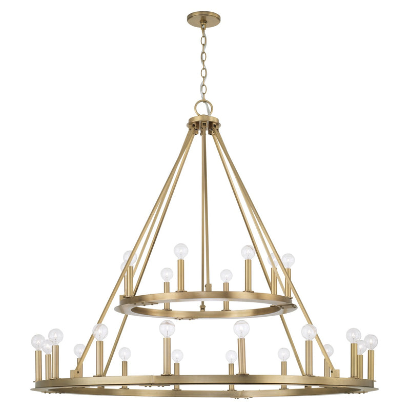 Capital Lighting - 4910AD - 24 Light Chandelier - Pearson - Aged Brass