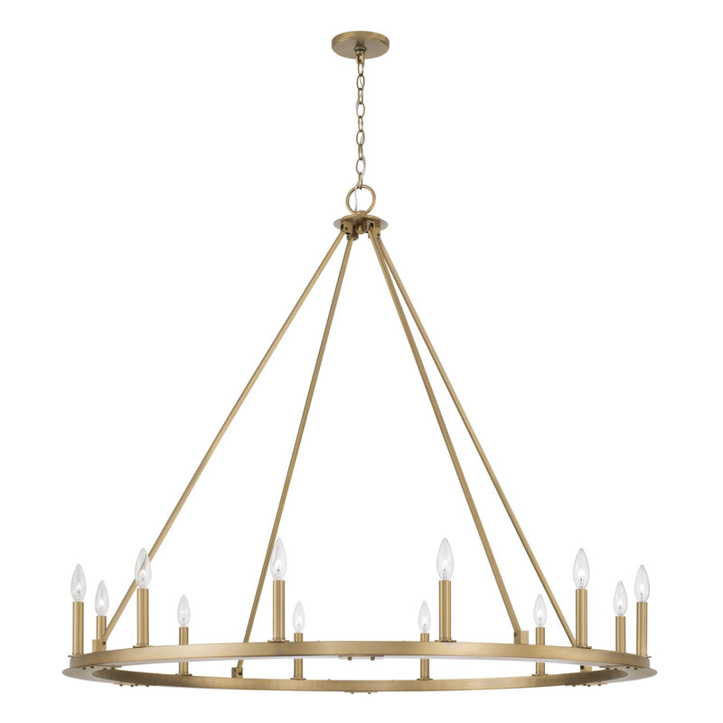 Capital Lighting - 4912AD - 12 Light Chandelier - Pearson - Aged Brass