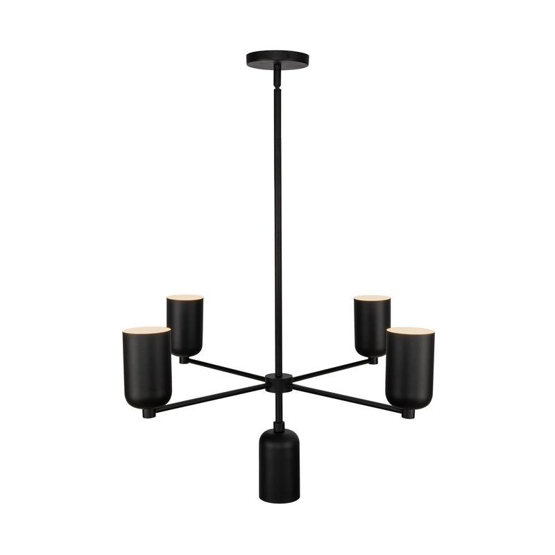 Kuzco Lighting - CH57731-BK - Five Light Chandelier - Nola - Black