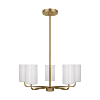 Generation Lighting. - GLC1015SB - Five Light Chandelier - Rhett - Satin Bronze