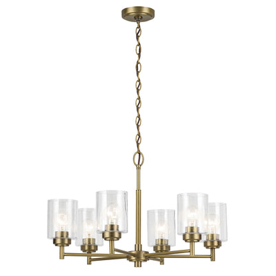 Kichler - 52616NBR - Six Light Chandelier - Winslow - Natural Brass