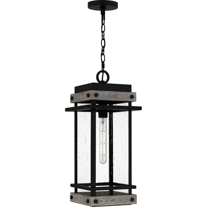 Quoizel - SAD1909MBK - One Light Outdoor Hanging Lantern - Strader - Matte Black