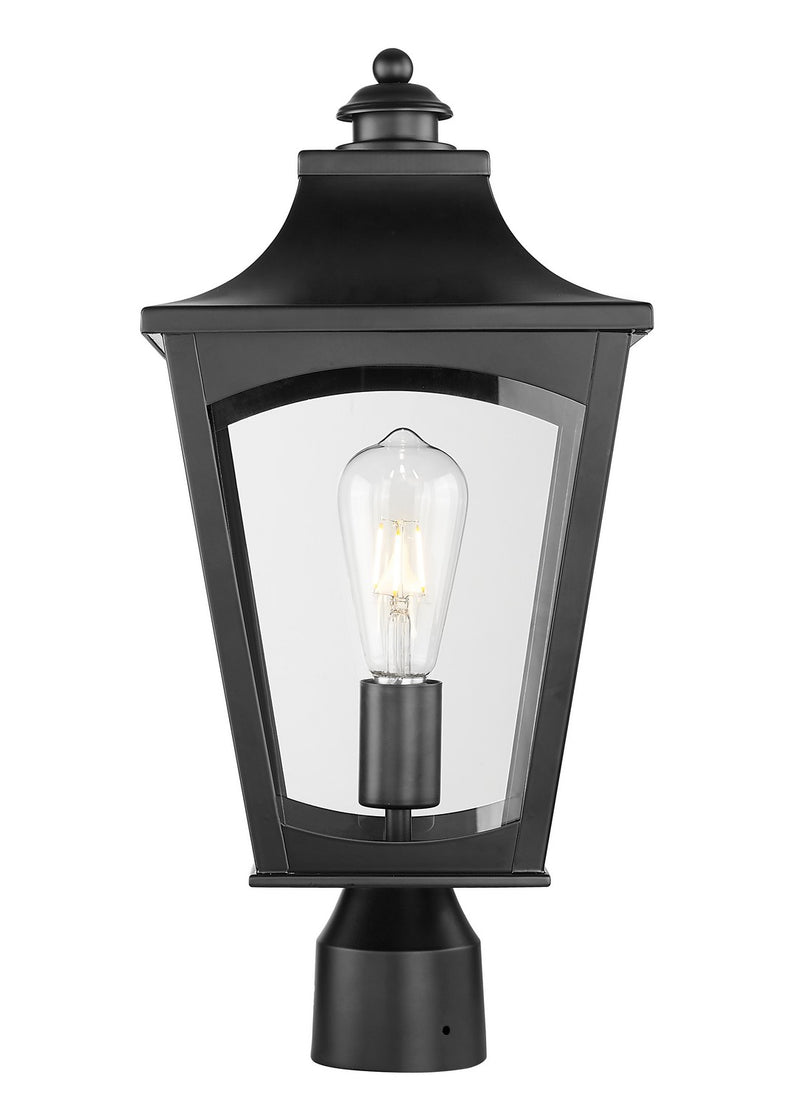 Millennium - 10941-PBK - One Light Outdoor Post Lantern - Curry - Powder Coated Black