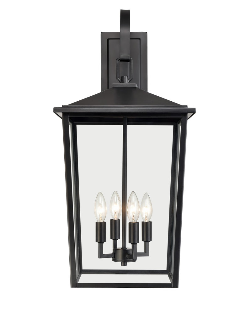 Millennium - 2984-PBK - Four Light Outdoor Wall Sconce - Fetterton - Powder Coated Black