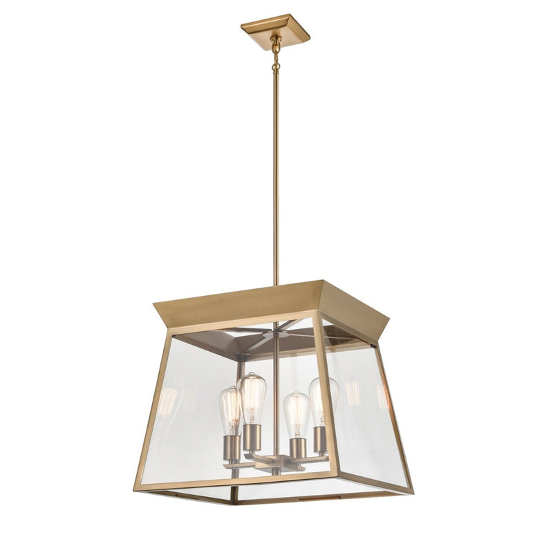 Artcraft - AC11852BB - Four Light Chandelier - Lucian - Brushed Brass