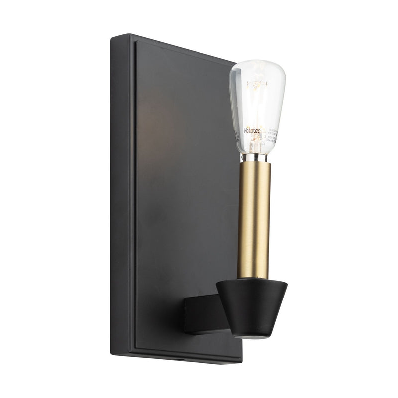 Artcraft - AC11981BB - One Light Wall Sconce - Notting Hill - Black and Brushed Brass