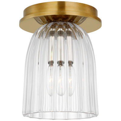 Visual Comfort Signature - ARN 4500HAB-CG - LED Flush Mount - Asalea - Hand-Rubbed Antique Brass