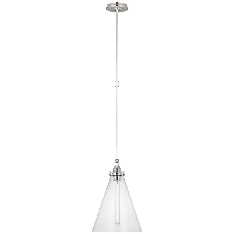 Visual Comfort Signature - CHC 5530PN-CG - LED Pendant - Parkington - Polished Nickel