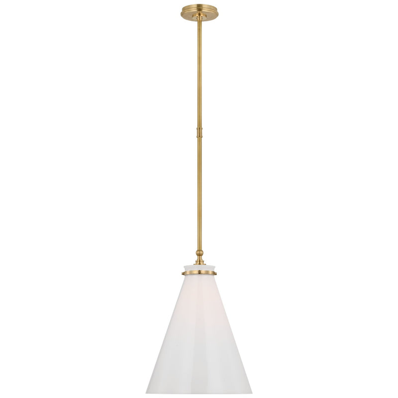 Visual Comfort Signature - CHC 5532AB-WG - LED Pendant - Parkington - Antique-Burnished Brass