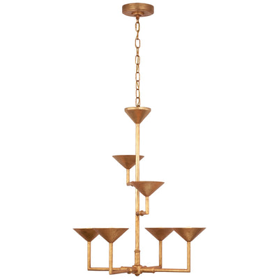 Visual Comfort Signature - JN 5170AGL - LED Chandelier - Eleanor - Antique Gold Leaf