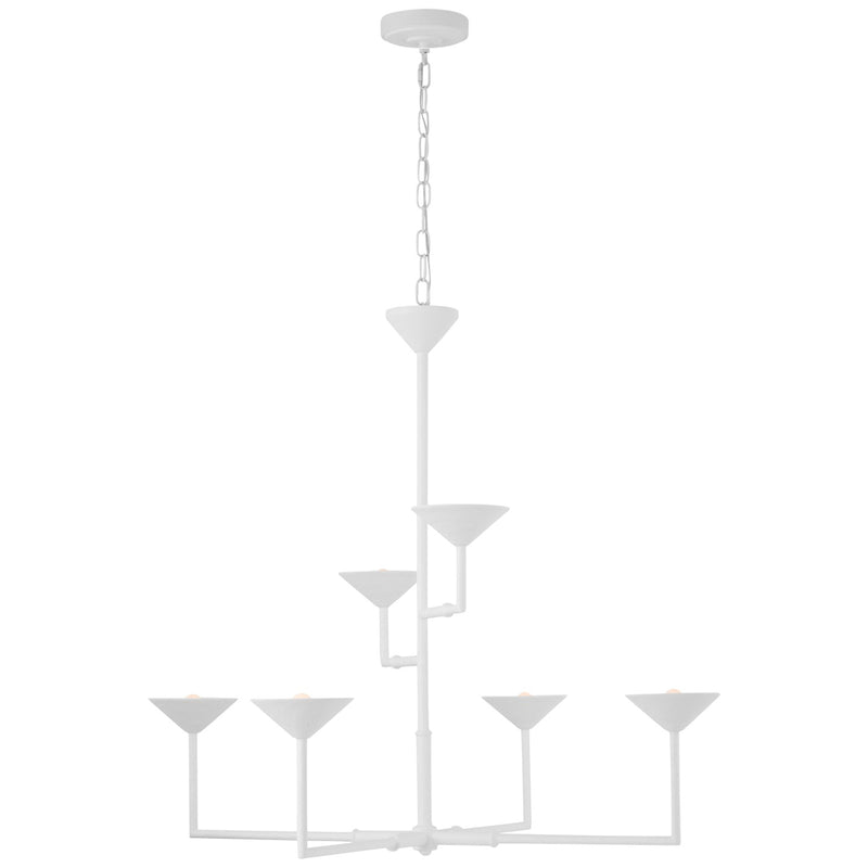 Visual Comfort Signature - JN 5172PW - LED Chandelier - Eleanor - Plaster White