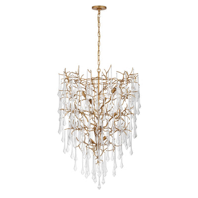 Visual Comfort Signature - JN 5222GI-CG - LED Chandelier - Rayne - Gilded Iron