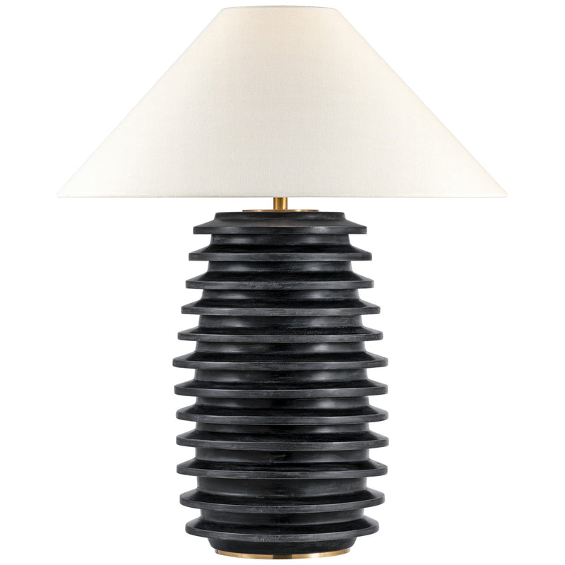 Visual Comfort Signature - KW 3716EBO-L - LED Table Lamp - Crenelle - Ebonized Oak