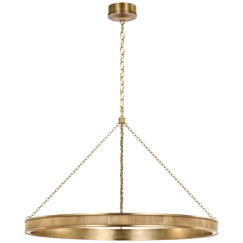 Visual Comfort Signature - MF 5178SB - LED Chandelier - Menil - Soft Brass