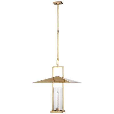 Visual Comfort Signature - RB 5053AB-CG - LED Lantern - Amity - Antique Burnished Brass