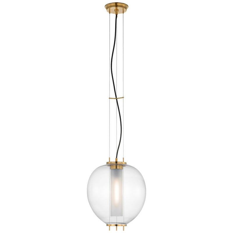 Visual Comfort Signature - RB 5097AB-CG - LED Lantern - Taro - Antique Burnished Brass