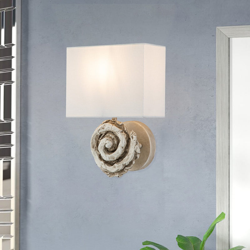 Lucas + McKearn - SC1163B-1 - One Light Wall Sconce - Swirl - Bone White