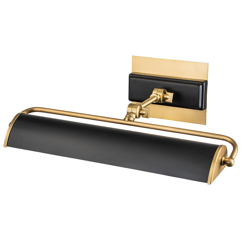 Lucas + McKearn - WINCHFIELD-PLM-AB-BM - Two Light Picture Light - Winchfield - Aged Brass and Matte Black