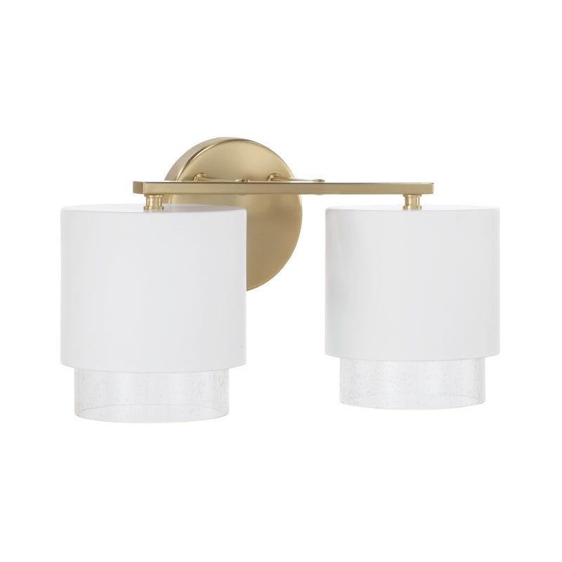 Capital Lighting - 153021RE-549 - Two Light Vanity - Weller - Matte Brass and White