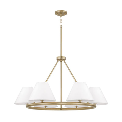 Capital Lighting - 453261MA - Six Light Chandelier - Parson - Matte Brass