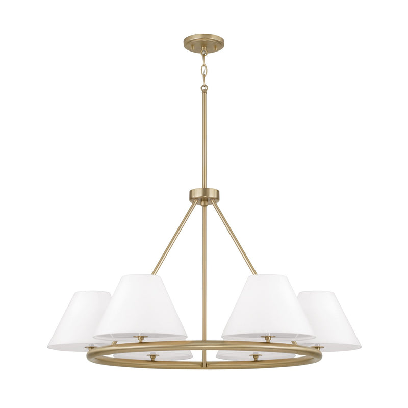 Capital Lighting - 453261MA - Six Light Chandelier - Parson - Matte Brass