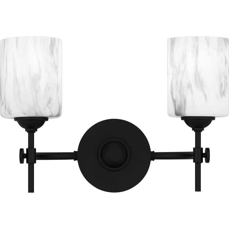 Quoizel - ARI8615MBK - Two Light Bath - Aria - Matte Black