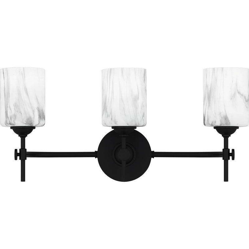 Quoizel - ARI8622MBK - Three Light Bath - Aria - Matte Black