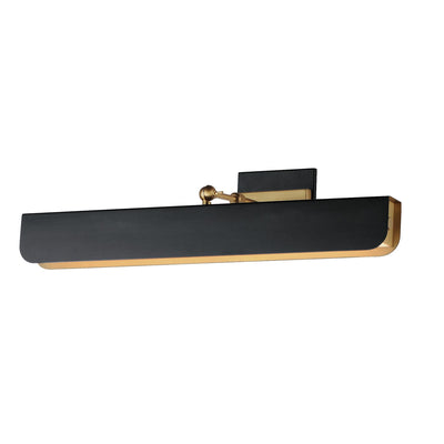 Maxim - 10712WTBKNAB - LED Wall Sconce - Miles - Black / Natural Aged Brass