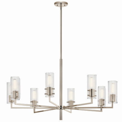 Kichler - 52680PN - Eight Light Chandelier - Velestino - Polished Nickel