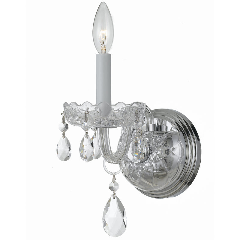 Crystorama - 1031-CH-CL-S - One Light Wall Sconce - Traditional Crystal - Polished Chrome