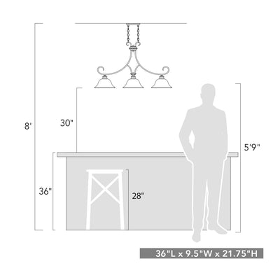 Lancaster  Linear Pendant