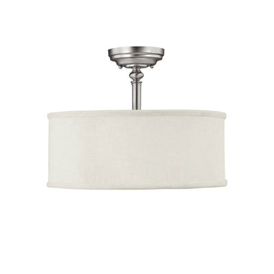 Capital Lighting - 3923MN-480 - Three Light Semi-Flush Mount - Loft - Matte Nickel