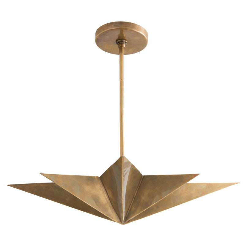 Arteriors-Rex Pendant-Antique Brass