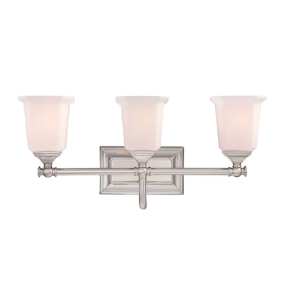 Quoizel - NL8603BN - Three Light Bath Fixture - Nicholas - Brushed Nickel