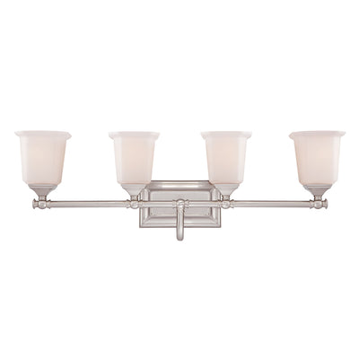 Quoizel - NL8604BN - Four Light Bath Fixture - Nicholas - Brushed Nickel