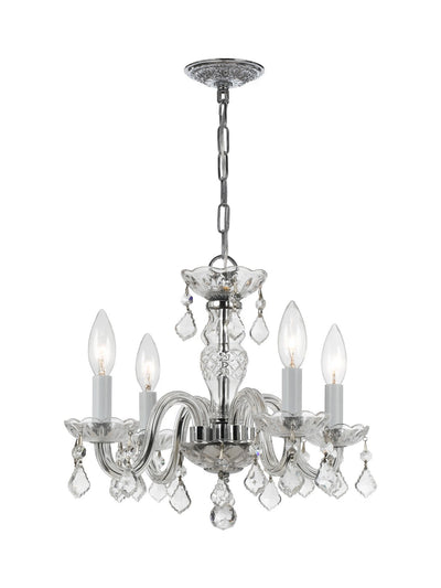 Crystorama - 1064-CH-CL-S - Four Light Mini Chandelier - Traditional Crystal - Polished Chrome